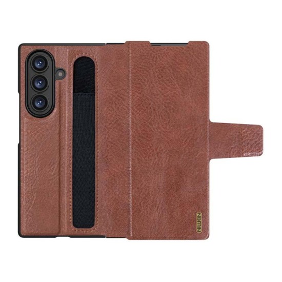 Husa flip Nillkin Aoge pentru Samsung Galaxy Z Fold7, maro (Nillkin, Z Fold7) by www.silkase.ro Husa flip Nillkin Aoge pentru Samsung Galaxy Z Fold7, maro (Z Fold7, 57983126250) by www.silkase.ro