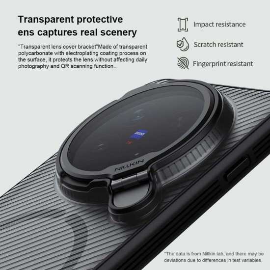 Nillkin CamShield Prop Magnetic Transparent Black Vivo X300 Pro Husă Nillkin CamShield Prop Magnetic pentru Vivo X300 Pro, Transparent Black (X300 Pro, 57983129060) by www.silkase.ro