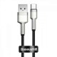 Cablu Baseus Cafule Series Metal USB la USB-C, 66W, 0.25m, Negru (Baseus, Cabluri) by www.silkase.ro Cablu Baseus Cafule Series Metal USB la USB-C, 66W, 0.25m, Negru (14, 57983106251) by www.silkase.ro