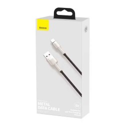 Cablu Baseus Cafule Series Metal USB la USB-C, 66W, 0.25m, Negru Cablu Baseus Cafule Series Metal USB la USB-C, 66W, 0.25m, Negru