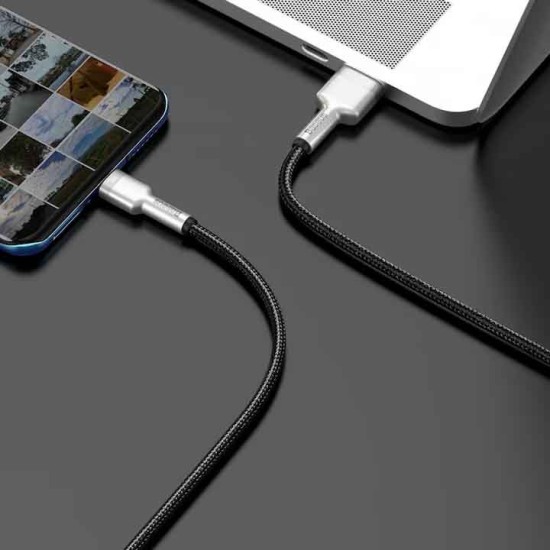 Cablu Baseus Cafule Series Metal USB la USB-C, 66W, 0.25m, Negru (Baseus, Cabluri) by www.silkase.ro Cablu Baseus Cafule Series Metal USB la USB-C, 66W, 0.25m, Negru (14, 57983106251) by www.silkase.ro