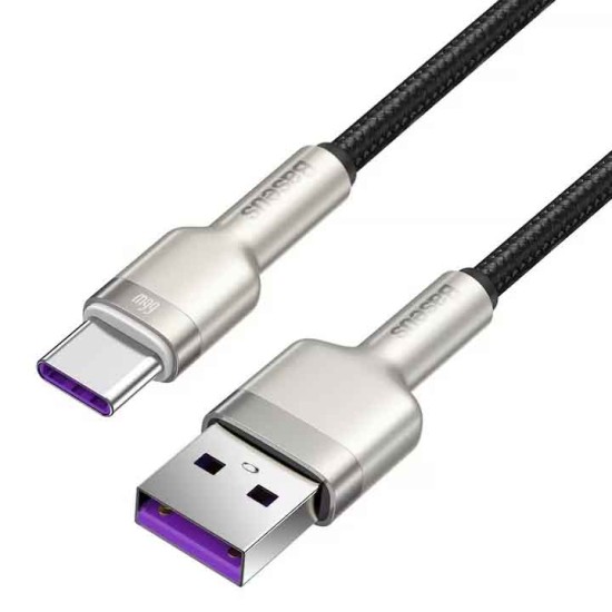 Cablu Baseus Cafule Series Metal USB la USB-C, 66W, 0.25m, Negru (Baseus, Cabluri) by www.silkase.ro Cablu Baseus Cafule Series Metal USB la USB-C, 66W, 0.25m, Negru (14, 57983106251) by www.silkase.ro