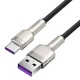 Cablu Baseus Cafule Series Metal USB la USB-C, 66W, 0.25m, Negru (Baseus, Cabluri) by www.silkase.ro Cablu Baseus Cafule Series Metal USB la USB-C, 66W, 0.25m, Negru (14, 57983106251) by www.silkase.ro