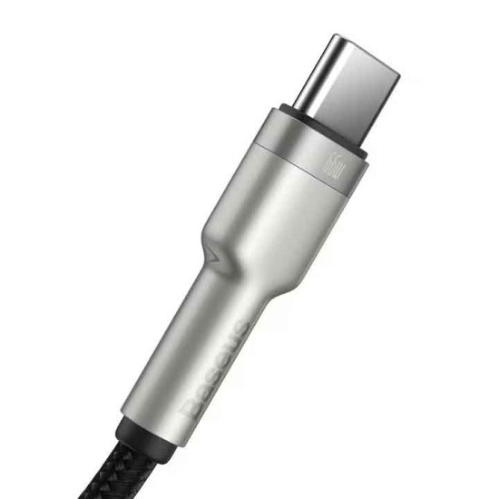 Cablu Baseus Cafule Series Metal USB la USB-C, 66W, 0.25m, Negru (Baseus, Cabluri) by www.silkase.ro Cablu Baseus Cafule Series Metal USB la USB-C, 66W, 0.25m, Negru (14, 57983106251) by www.silkase.ro