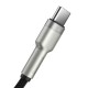 Cablu Baseus Cafule Series Metal USB la USB-C, 66W, 0.25m, Negru (Baseus, Cabluri) by www.silkase.ro Cablu Baseus Cafule Series Metal USB la USB-C, 66W, 0.25m, Negru (14, 57983106251) by www.silkase.ro