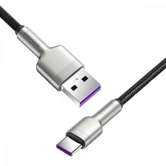 Cablu Baseus Cafule Series Metal USB la USB-C, 66W, 0.25m, Negru (Baseus, Cabluri) by www.silkase.ro Cablu Baseus Cafule Series Metal USB la USB-C, 66W, 0.25m, Negru (14, 57983106251) by www.silkase.ro