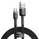 Cablu USB la Type-C Baseus Cafule Series, Nylon Braided, Gri & Negru (ArcoExpert, CATKLF-UG1) by www.silkase.ro