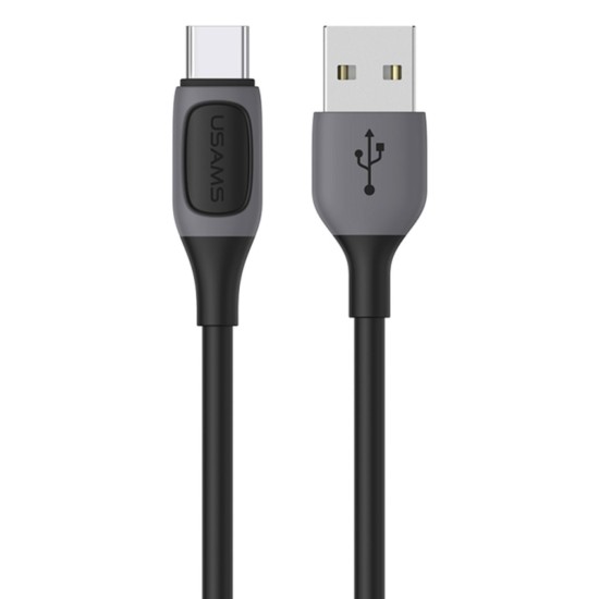 Cablu Usams Jelly Series Fast Charging USB la Type-C, 3A, 1m, Negru (ArcoExpert, SJ596USB01) by www.silkase.ro