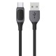Cablu Usams Jelly Series Fast Charging USB la Type-C, 3A, 1m, Negru (ArcoExpert, SJ596USB01) by www.silkase.ro