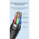 Cablu Usams Jelly Series Fast Charging USB la Type-C, 3A, 1m, Negru (ArcoExpert, SJ596USB01) by www.silkase.ro