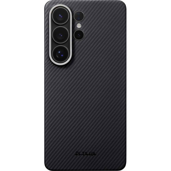 Husă Pitaka Edge Case, Black/Grey Twill pentru Samsung Galaxy S26 Ultra (S26 Ultra, KS2601U) by www.silkase.ro
