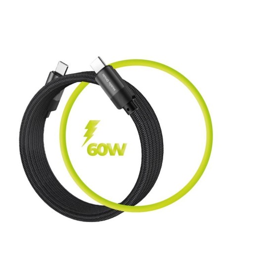 Cablu Magnetic Mobile Origin Patented Original USB-C la USB-C, 1m, Negru (Cabluri, MC2-USBC-1M-BLK) by www.silkase.ro