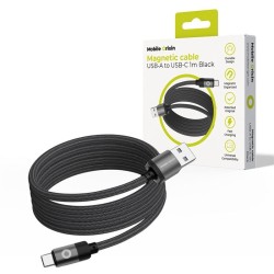 Cablu Magnetic Mobile Origin Patented Original USB-A la USB-C, 1m, Negru