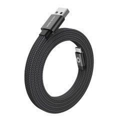 Cablu Magnetic Flat Mobile Origin Patented Original USB-A la USB-C, 1m, Negru