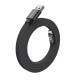 Cablu Magnetic Flat Mobile Origin Patented Original USB-A la USB-C, 1m, Negru (Cabluri, MCF-USBA-1M-BLK) by www.silkase.ro