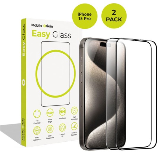Set 2 folii sticla Mobile Origin EasyGlass pentru iPhone 15 Pro, Transparent (Mobile Origin, iPhone 15 Pro) by www.silkase.ro Set 2 folii sticla Mobile Origin EasyGlass pentru iPhone 15 Pro, Transparent (iPhone 15 Pro, FRL-EG-i15Pro-2pk) by www.silkase.ro