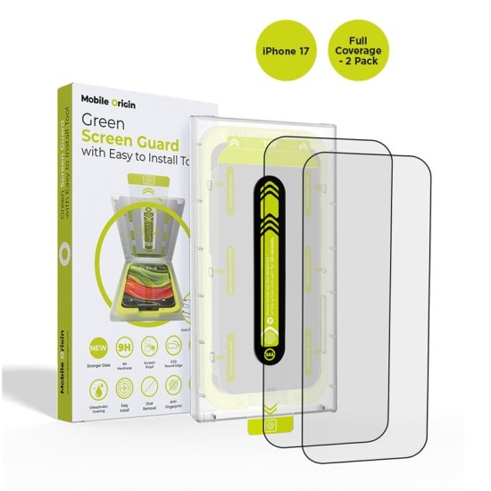 Set 2 folii sticla Mobile Origin Screen Guard pentru iPhone 17 kit instalare Transparent (Mobile Origin, iPhone 17) by www.silkase.ro Set 2 folii sticla Mobile Origin Screen Guard pentru iPhone 17 kit instalare Transparent (iPhone 17, SGA-F-i17-2pk) by www.silkase.ro