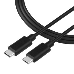 Cablu Date Tactical Smooth Thread USB-C/USB-C 0.3m, Negru