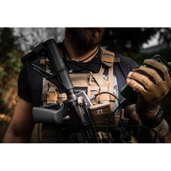 Cablu Tactical Fast Rope Aramid 2.0 USB-A la USB-C, 0.3m, Negru (Bakr, 57983127946) by www.silkase.ro