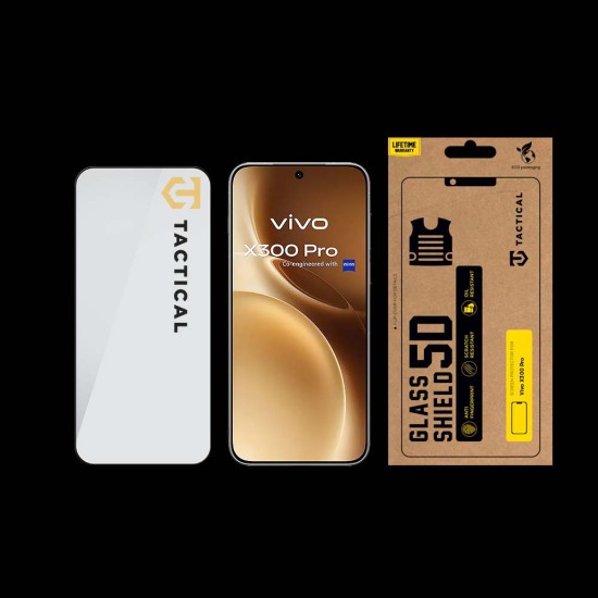 Tactical Glass Shield 5D Black Vivo X300 Pro Folie de Protecție Tactical Glass Shield 5D pentru Vivo X300 Pro, Full Glue, Black (X300 Pro, 57983128877) by www.silkase.ro