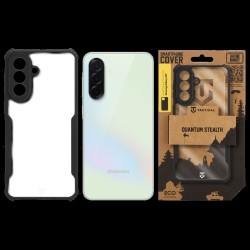 Husă Tactical Quantum Stealth Cover pentru Samsung Galaxy A37, Clear/Black Husă Tactical Quantum Stealth Cover pentru Samsung Galaxy A37, Clear/Black