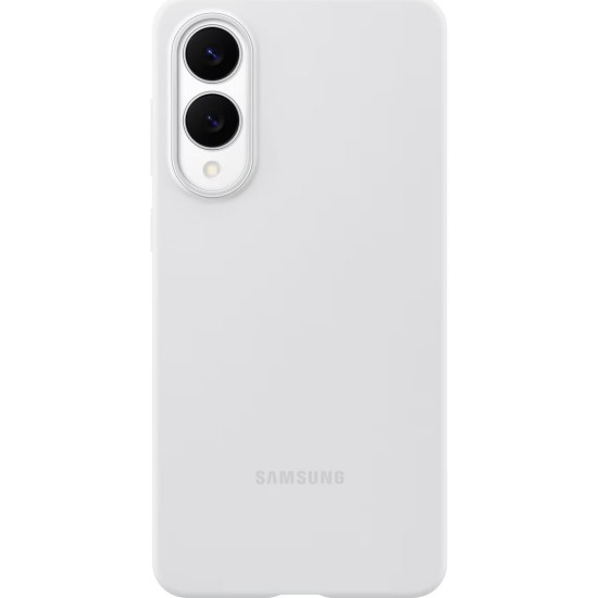 Husa silicon Samsung pentru Galaxy S25 Edge, gri light (S25 Edge, 57983126257) by www.silkase.ro