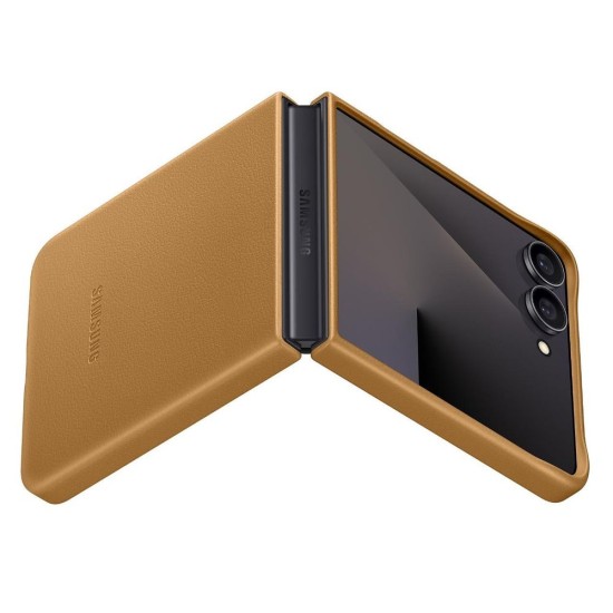 Samsung Husa Originala Kindsuit Samsung Galaxy Z Flip7 Camel (ArcoExpert, EF-VF766PAEGWW) by www.silkase.ro