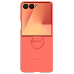 Samsung Husa Originala Clear Cover cu inel Samsung Galaxy Z Flip7 Rosu