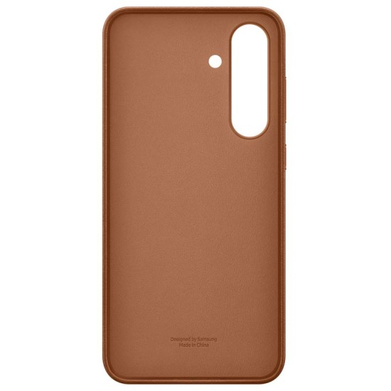 Husa Samsung piele vegana EF-VS731PAE pentru Galaxy S25 FE, maro (S25 FE, 57983127727) by www.silkase.ro