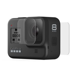 Folie sticla SILKASE pentru Go Pro Hero 8, Full display, transparenta