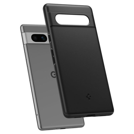 Carcasa Spigen Thin Fit, negru pentru Google Pixel 7a (Pixel 7a, ACS05814) by www.silkase.ro