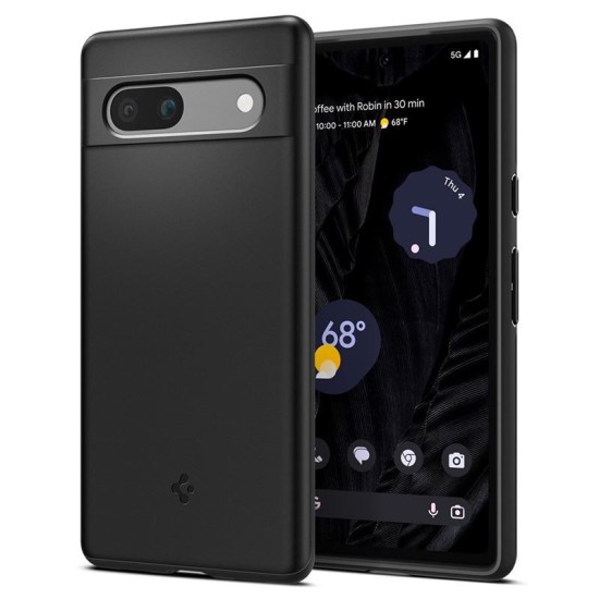 Carcasa Spigen Thin Fit, negru pentru Google Pixel 7a (Pixel 7a, ACS05814) by www.silkase.ro