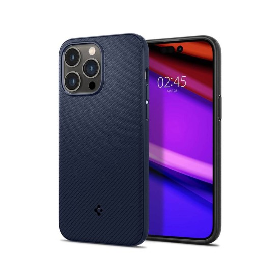 Carcasa Spigen Mag Armor MagSafe pentru Apple Iphone 15 Pro Max, albastru navy (iPhone 15 Pro Max, ACS06598) by www.silkase.ro