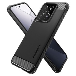 Husa Spigen Rugged Armor, pentru Xiaomi 14, negru mat Husa Spigen Rugged Armor, pentru Xiaomi 14, negru mat