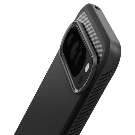 Husa Spigen Rugged Armor pentru Google Pixel 9 Pro XL, negru (Telefoane Google, ACS07719) by www.silkase.ro