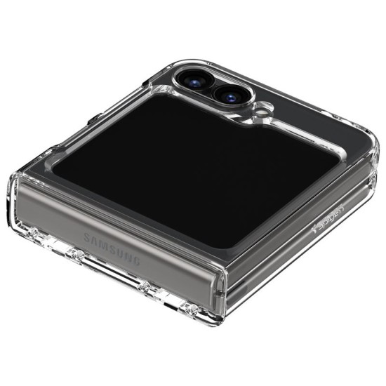 Husa Spigen, Ultra Hybrid. pentru Samsung Galaxy Z Flip6/7 FE, Crystal Clear (Z Flip 7 FE, ACS07834) by www.silkase.ro