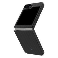 Spigen Air Skin, aramid pentru Samsung Galaxy Z Flip6/7 FE, negru Spigen Air Skin, aramid pentru Samsung Galaxy Z Flip6/7 FE, negru