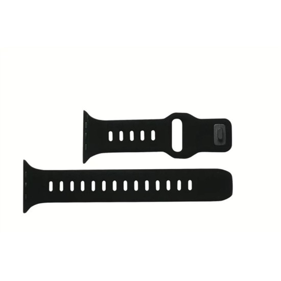 MOBILE ORIGIN Curea Apple Watch 49/46/45/44/42mm (Ultra 3/Seria 11), Negru (SmartWatch & Ceas, AWS-01-BLK) by www.silkase.ro
