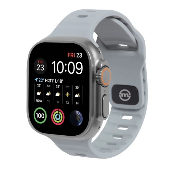 Curea Mobile Origin Strap, pentru Apple Watch 49mm/45mm/44mm/42mm, gri (, SmartWatch & Ceas) by www.silkase.ro MOBILE ORIGIN Curea Apple Watch 49/46/45/44/42mm (Ultra 3/Seria 11), Gri (SmartWatch & Ceas, AWS-01-LGR) by www.silkase.ro