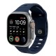 MOBILE ORIGIN Curea Apple Watch 49/46/45/44/42mm (Ultra 3/Seria 11), Albastru Navy (SmartWatch & Ceas, AWS-01-NBL) by www.silkase.ro