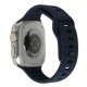 MOBILE ORIGIN Curea Apple Watch 49/46/45/44/42mm (Ultra 3/Seria 11), Albastru Navy (SmartWatch & Ceas, AWS-01-NBL) by www.silkase.ro