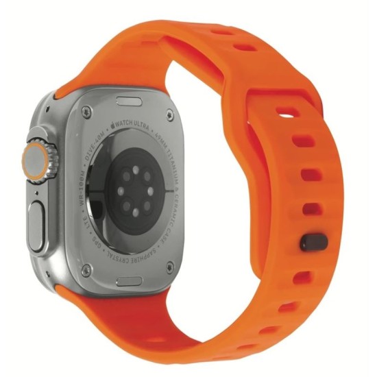 MOBILE ORIGIN Curea Apple Watch 49/46/45/44/42mm (Ultra 3/Seria 11), Portocaliu (SmartWatch & Ceas, AWS-01-ORG) by www.silkase.ro