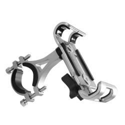 Suport Telefon SILKASE pentru bicicleta, metalic, culoare gri Suport Telefon SILKASE pentru bicicleta, metalic, culoare gri
