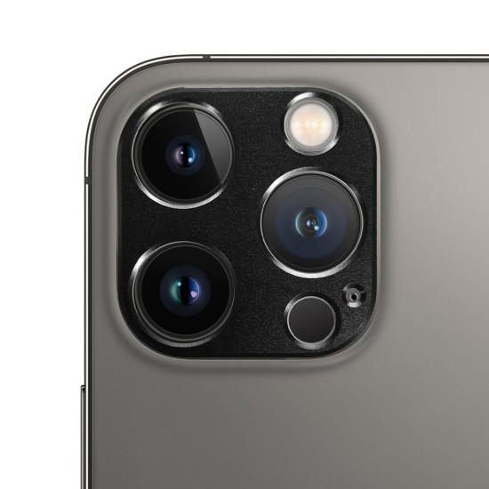 Rama camera Aluminiu SILKASE pentru Apple iPhone 14 Pro, FullGlue, negru (iPhone 14 Pro, C0296) by www.silkase.ro