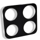 Rama camera Aluminiu SILKASE pentru OnePlus 10T, FullGlue, negru (Telefoane OnePlus, C0314) by www.silkase.ro