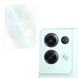 Folie sticla SILKASE pentru OPPO Reno 8 Pro, Protectie Camera, Full Glue, transparenta