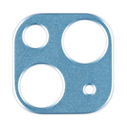 Rama camera Aluminiu SILKASE pentru Apple iPhone 14 Plus, Full Glue, albastru