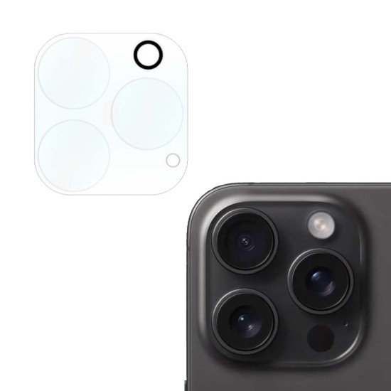 Folie sticla SILKASE pentru Apple iPhone 15 Pro Max, Protectie Camera, Full Glue, transparenta (iPhone 15 Pro Max, C0531) by www.silkase.ro