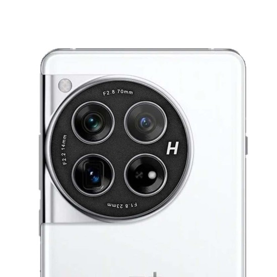 Rama camera Aluminiu SILKASE pentru OnePlus 12, FullGlue, negru (Telefoane OnePlus, C0536) by www.silkase.ro