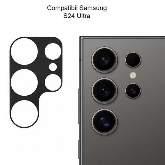 Rama camera Aluminiu SILKASE pentru Samsung Galaxy S24 Ultra, FullGlue, negru (SILKASE, Telefoane Samsung) by www.silkase.ro Rama camera Aluminiu SILKASE pentru Samsung Galaxy S24 Ultra, FullGlue, negru (Telefoane Samsung, C0537) by www.silkase.ro
